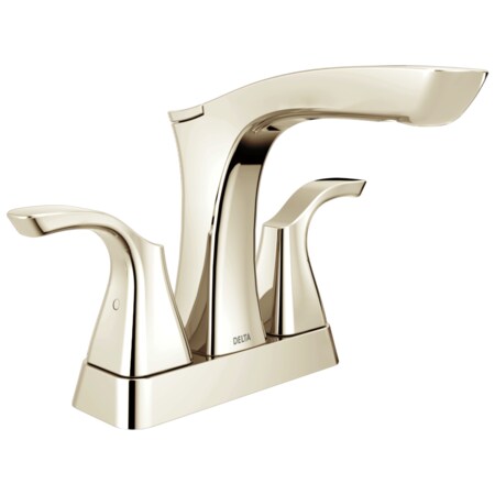 Delta Tesla Two Handle Centerset Bathroom Faucet - Metal Pop-Up PN 2552-PNMPU-DST
